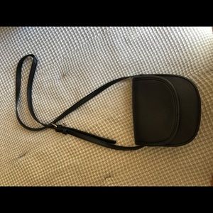 Black sleek cross body bag